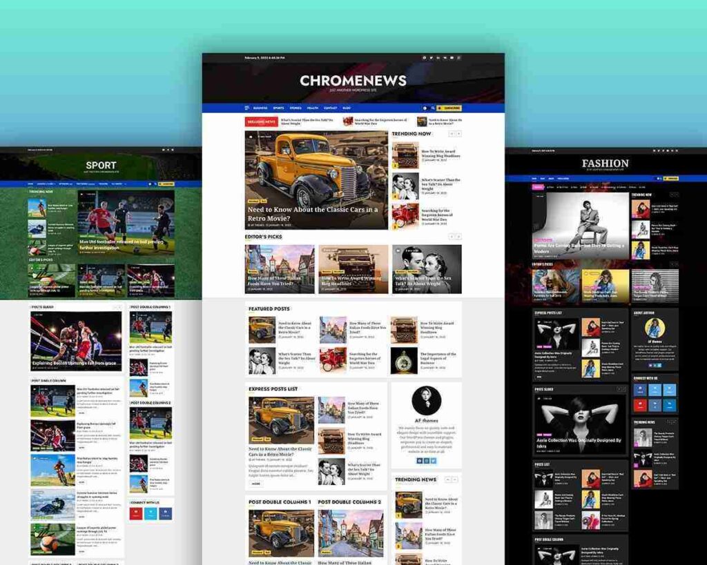 ChromeNews Magazine Style WordPress Theme