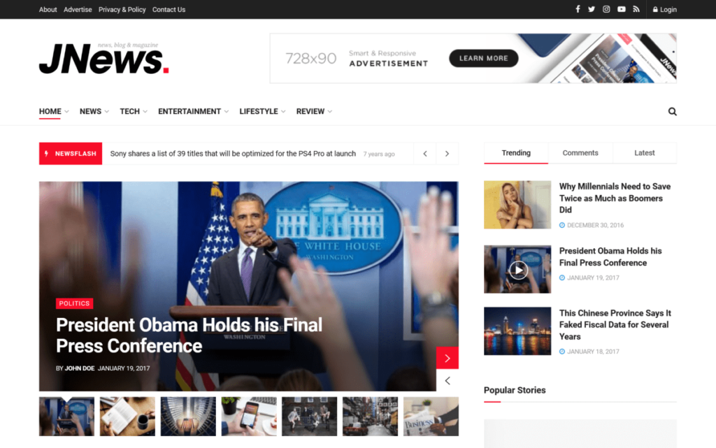 JNews WordPress Newspaper Magazine Blog AMP Theme