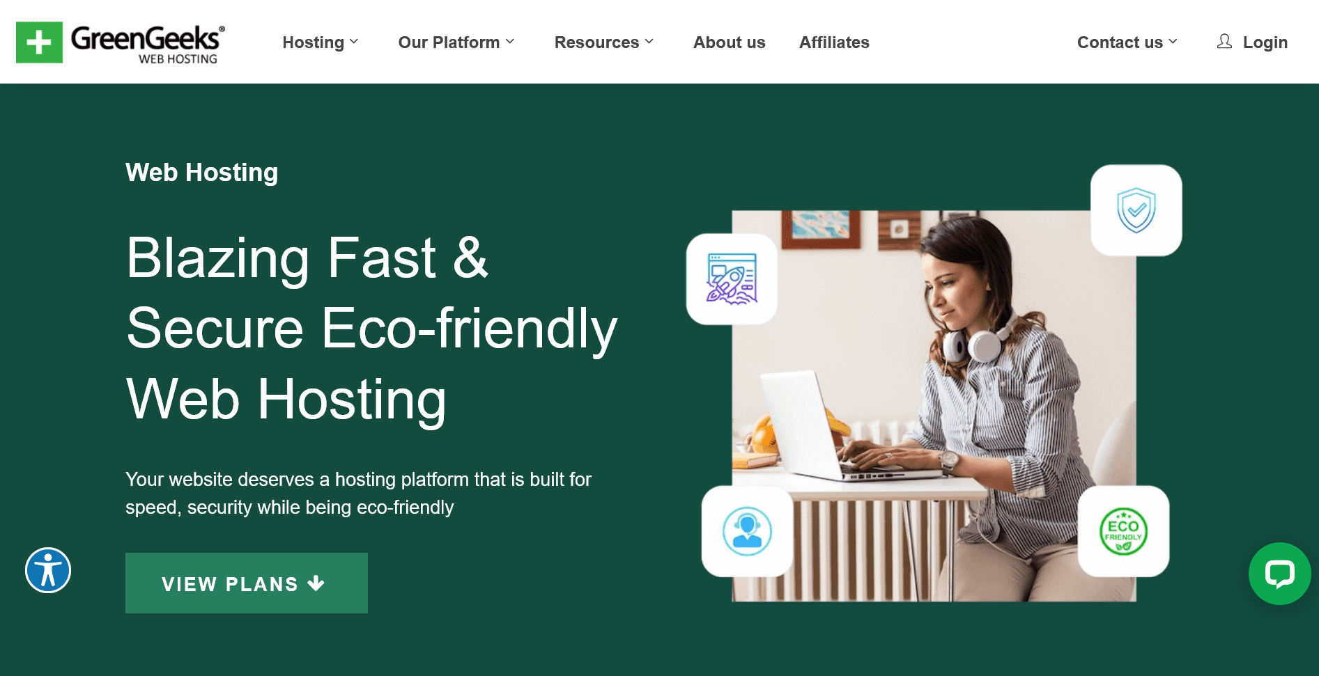 GreenGeeks Web Hosting Website