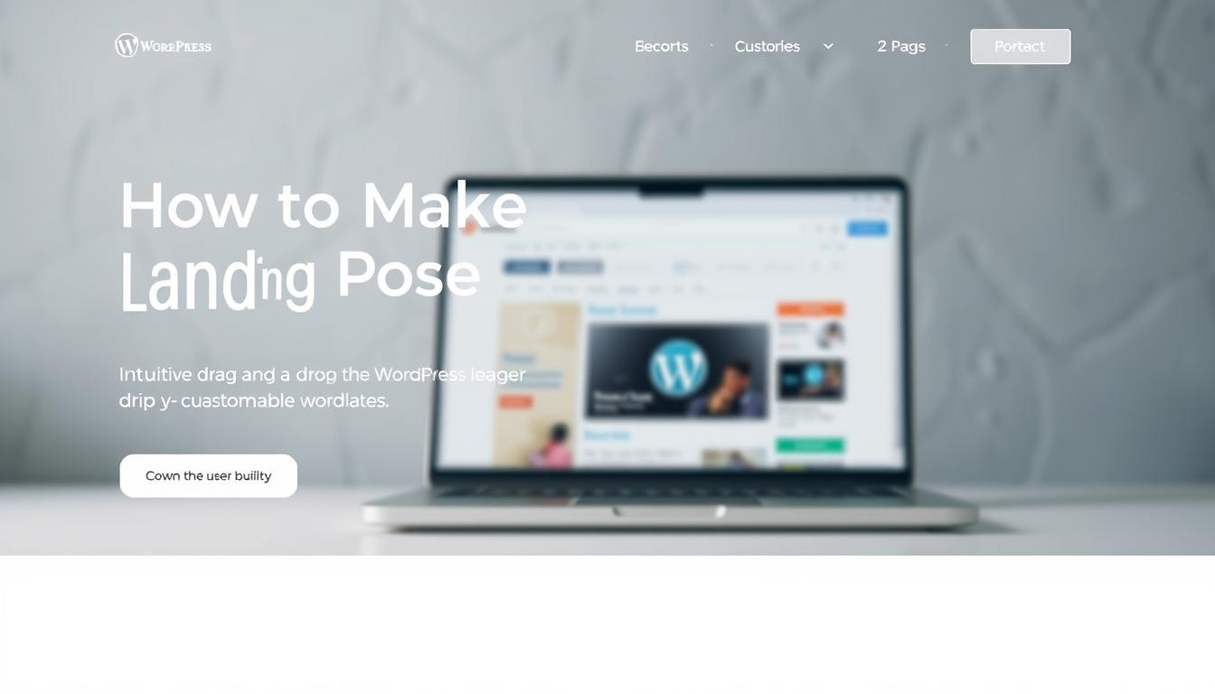 How To Make a Landing Page in Wordpress​